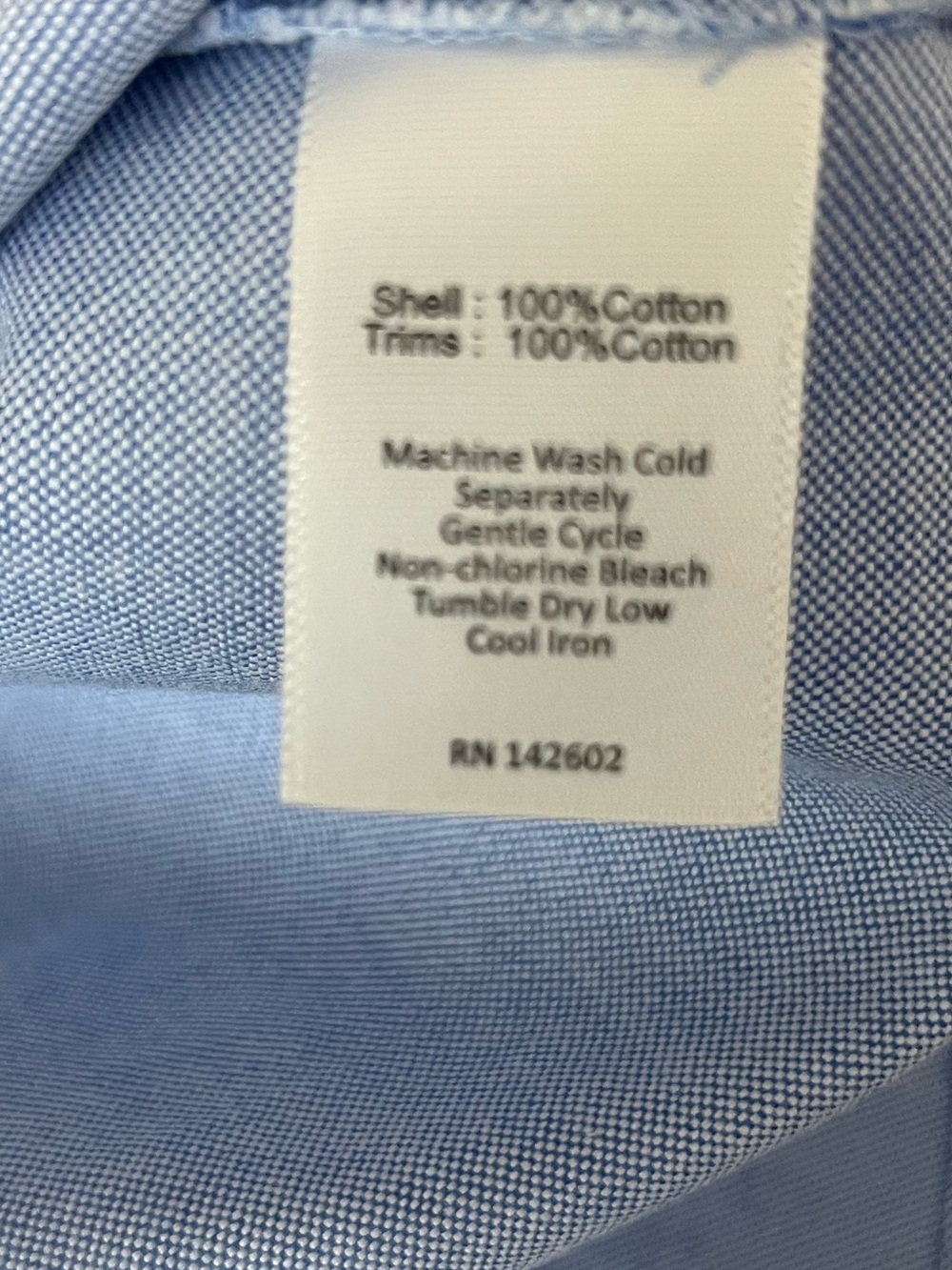 STS Sail to Sable Light Blue Sleeveless Oxford Shift Dress Size Large - Picture 6 of 12
